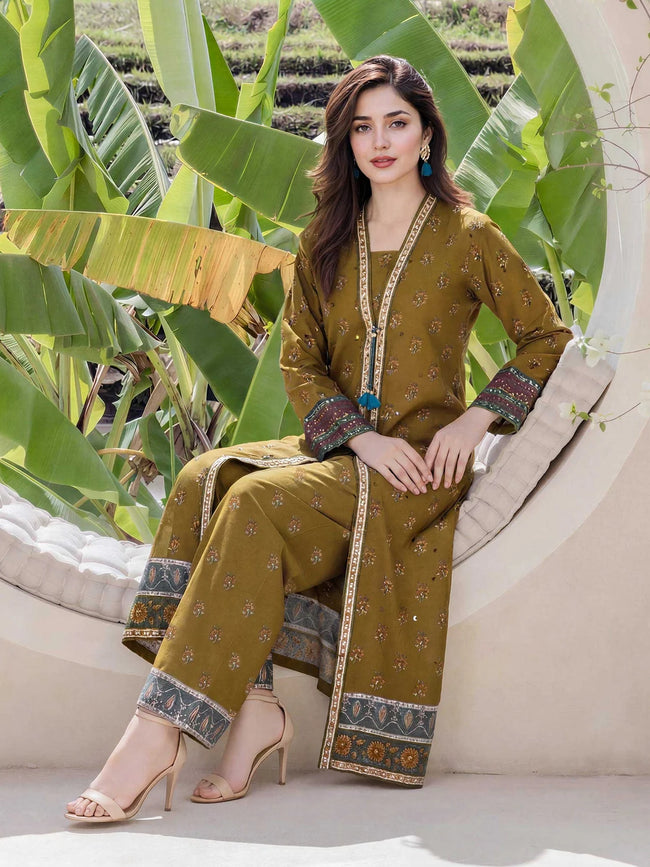 2 Piece Lawn Suit- Embroidered (Pret) Hover Image