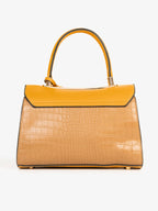 Two-tone Textured Handbag